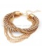 Multi Layer Metal Chain Braided Rope Bracelet